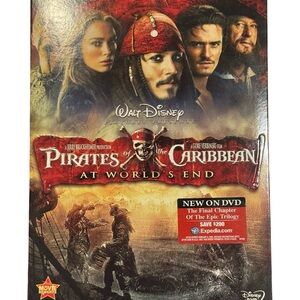 Disney Pirates of the Caribbean DVD with Black and Brown Design